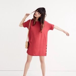 Madewell Easy Dress with Side Buttons Medium